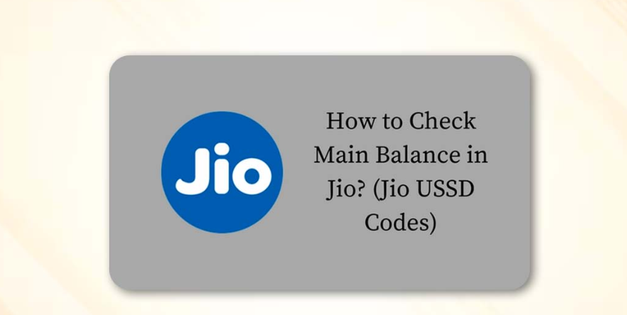 The example photo of How to check Jio operator balance by USSD.