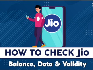 How to check Jio operator balance and other using USSD code.